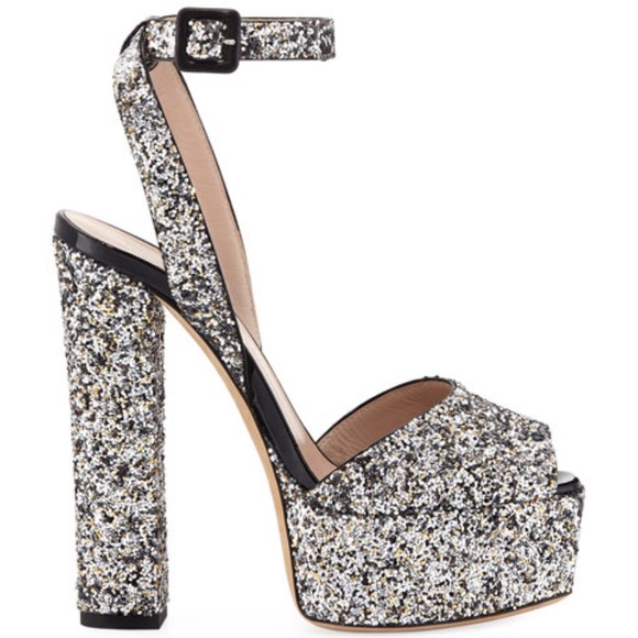 giuseppe zanotti • NEW • glitter platform heels - Picture 2 of 5